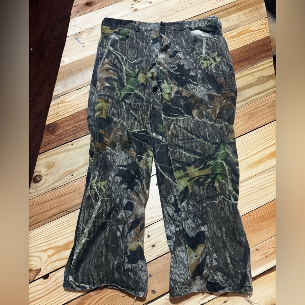 Men's Camo Utility Pants - Realtree-Style Forest Print